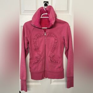lululemon athletica Pink Athletic Jacket with Curved Logo